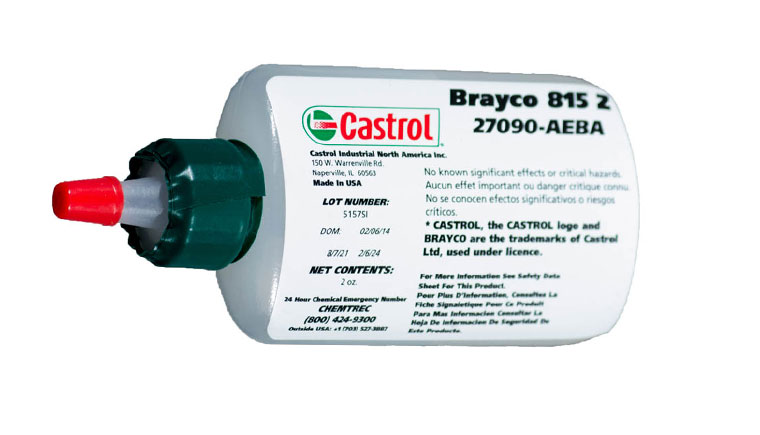 Castrol brayco micronic 815Z全氟聚醚基润滑剂的性能参数